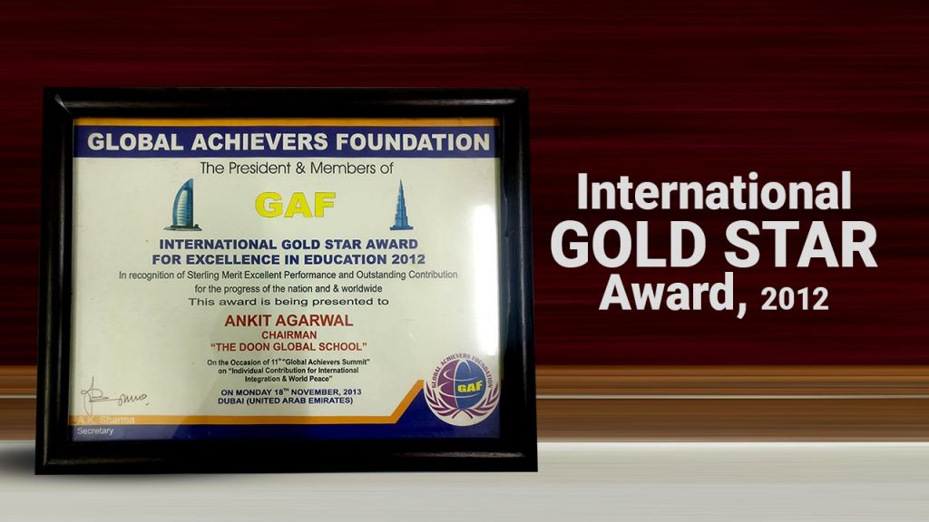 Global Achievers Foundation Award 2012